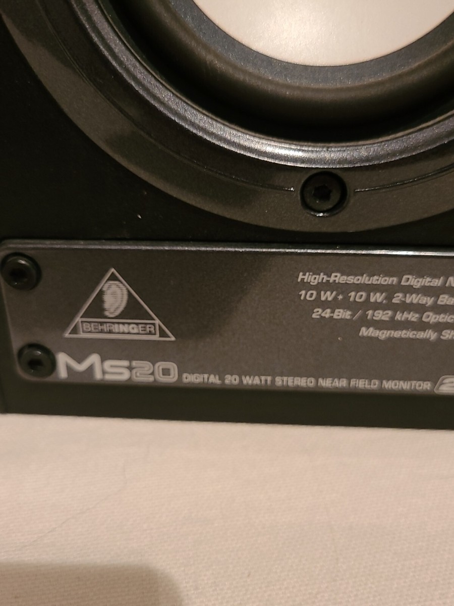 BEHRINGER MS20 Digital 20watt Stereo Near Field Monitor Audio