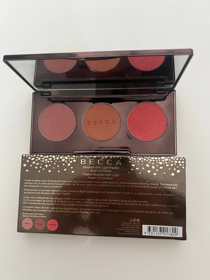 BECCA Blushed with Light Blush Trio Palette Wisteria Songbird Snapdragon 13.1g - Image 4 of 4