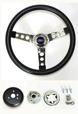 New Explorer Ranger Black Steering Wheel Grant 13 12 Chrome Spokes Ford Cap