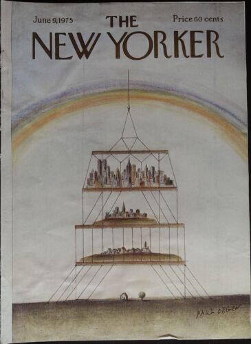 The New Yorker June 9, 1975 Paul Degen COVER ONLY - Afbeelding 1 van 1