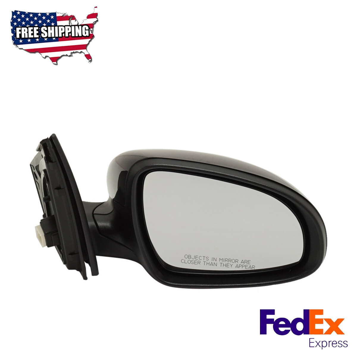 2017-2022 Kia Sportage Paintable Passenger Side Power Mirror Glass