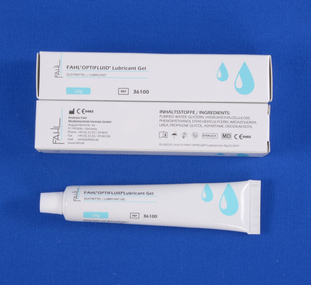 Fahl Optifluid Lubricant Gel 20 g, Gleitmittel f. Tracheal-Kanlen PZN  16568145 | eBay.de