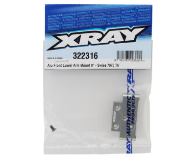 XRAY Aluminum Front Suspension Arm Mount (0°) (13.5g) [XRA322316