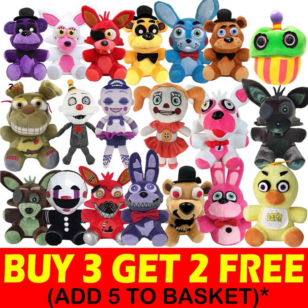 18-30cm Fnaf Plush Toy Plush Golden Freddy Fazbear Mangle Bonnie Foxy  Stuffed Doll Toys Sister Location