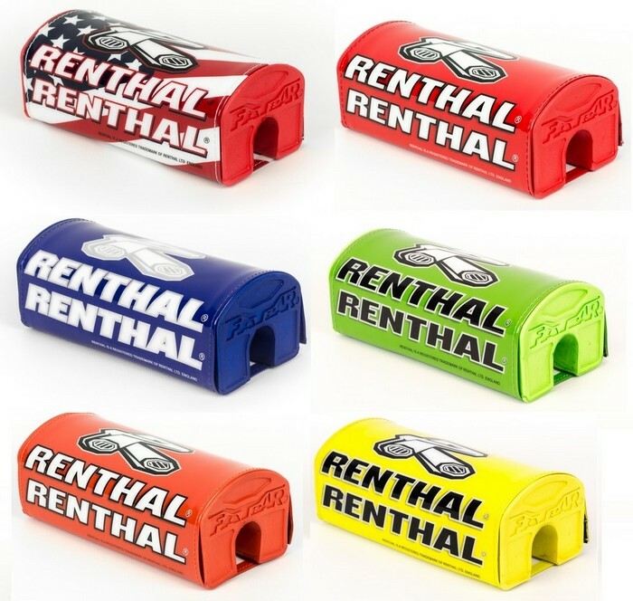 Paracolpi Manubrio Renthal Fat Bar - Nero/Bianco, Leggero E Sicuro