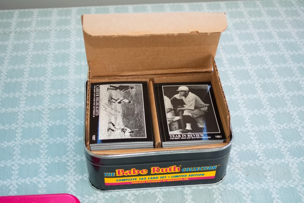 the babe ruth collection complete 165 card set limited edition 1992 Megacards The Babe Ruth Collection Baseball Box