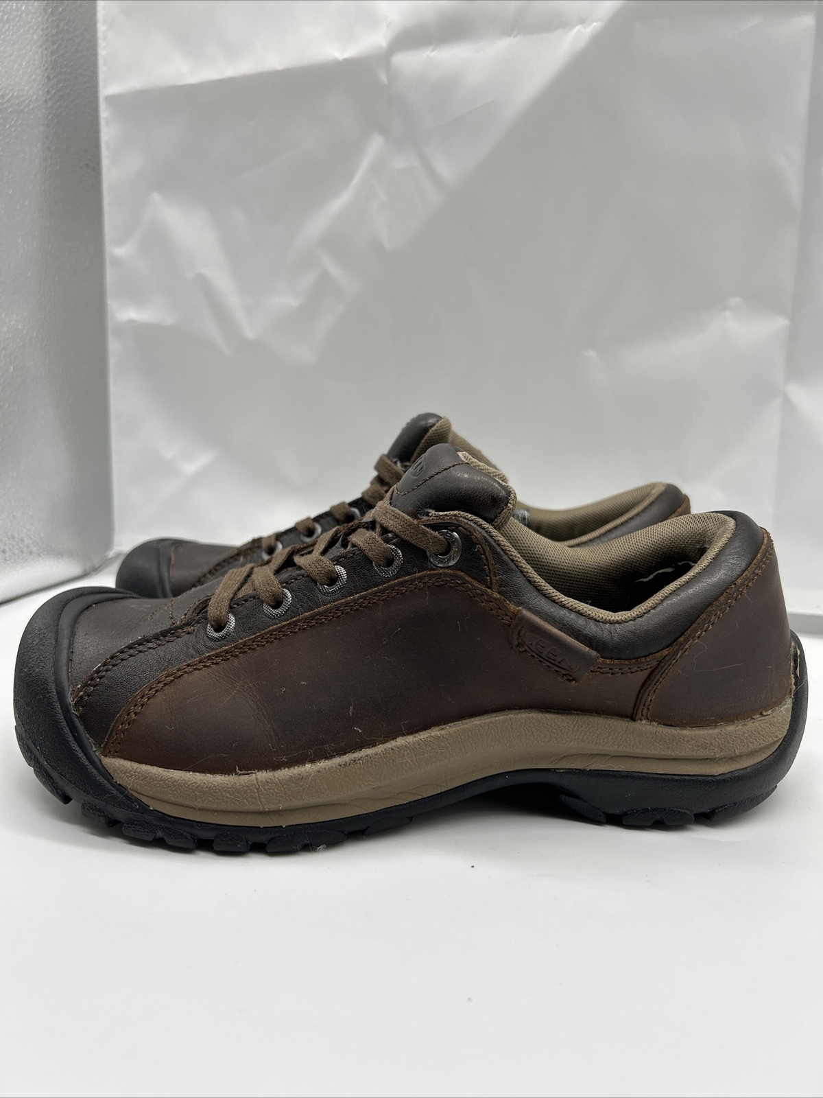 Scarpe Keen da donna taglia 7 5 Briggs casual in pelle Oxford outdoor escursionismo trail