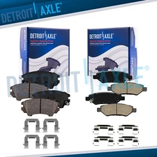 Front Rear Ceramic Brake Pads Set for 2010 2011 2012 2013 2014 2015 Chevy Camaro