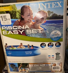 Intex 15ft x 33in Easy Set Inflatable Kid Swimming Pool with 530 GPH Filter Pump | eBay