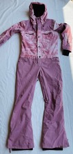 Roxy Women M Formation Pink Tie Dye Hooded Ski Snowboard Jumpsuit Bib Pant 399