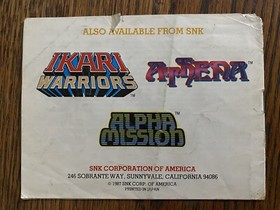 Ikari Warriors II: Victory Road NES Nintendo *Manual Only*