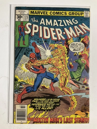 AMAZING SPIDER-MAN 173 NEWSSTAND FN FINE 6.0 MARVEL