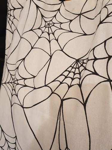 Cobweb Tote Bag spiders web Halloween goth gothic emo spider shopping bag - Picture 4 of 4