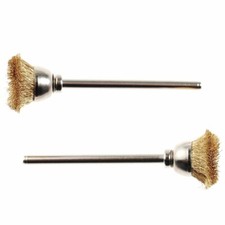 Proxxon 28963 Topfb&uuml;rsten, Messing, 13 mm, 2 St&uuml;ck