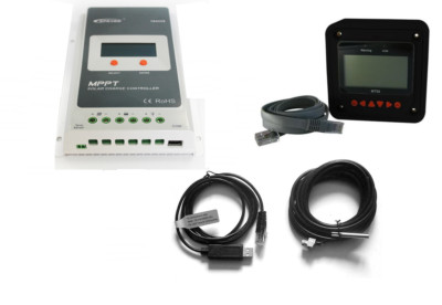 Solarladeregler Tracer MPPT1210A,MPPT2210AN,EPsolar+Zubehör MT50+USBschnittstell