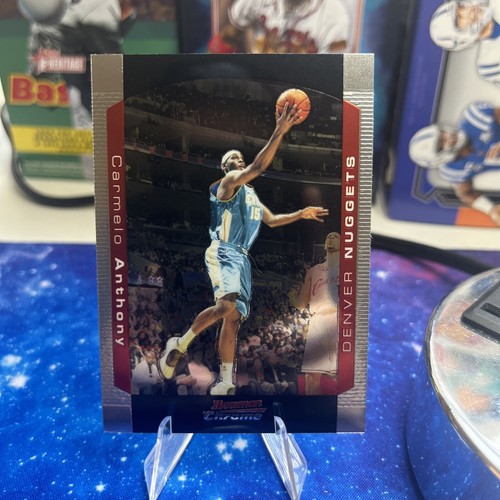 Carmelo Anthony 2004-05 Bowman Chrome #15 Denver Nuggets Second Year