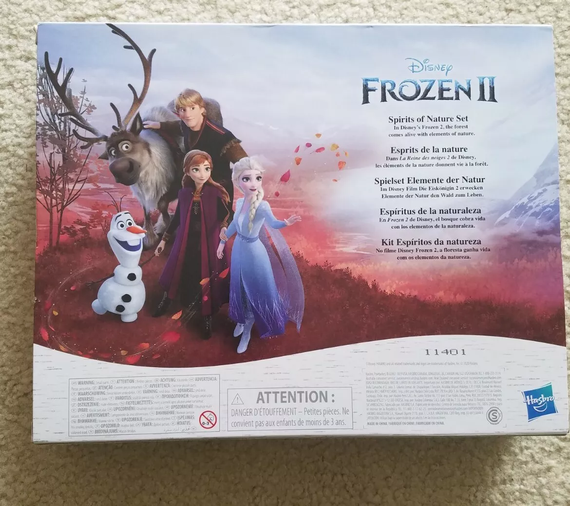 FROZEN 2 II SPIRITS OF NATURE Figure Set Anna Elsa Olaf Spirit