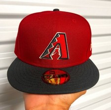 Arizona Diamondbacks Red Black Fitted Hat - New