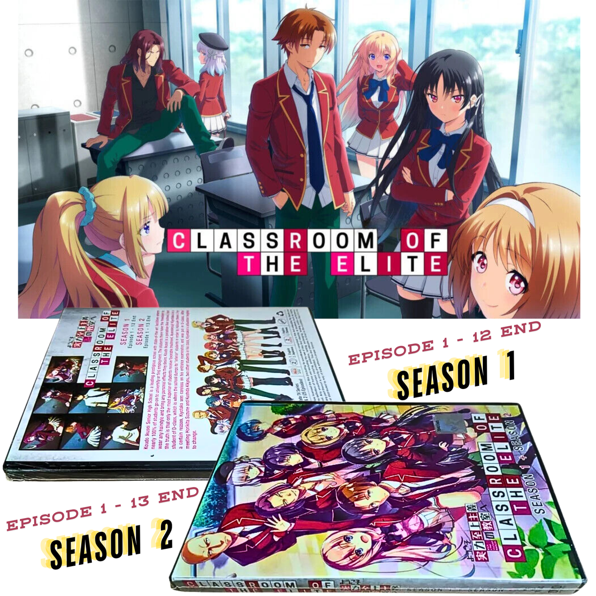 Classroom Of The Elite Season 1+2 Complete TV Series English Dub