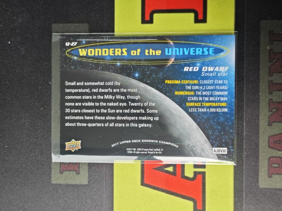 2017 Upper Deck Goodwin Champions Wonders of the Universe 3-D Red Dwarf - Image 2 of 2
