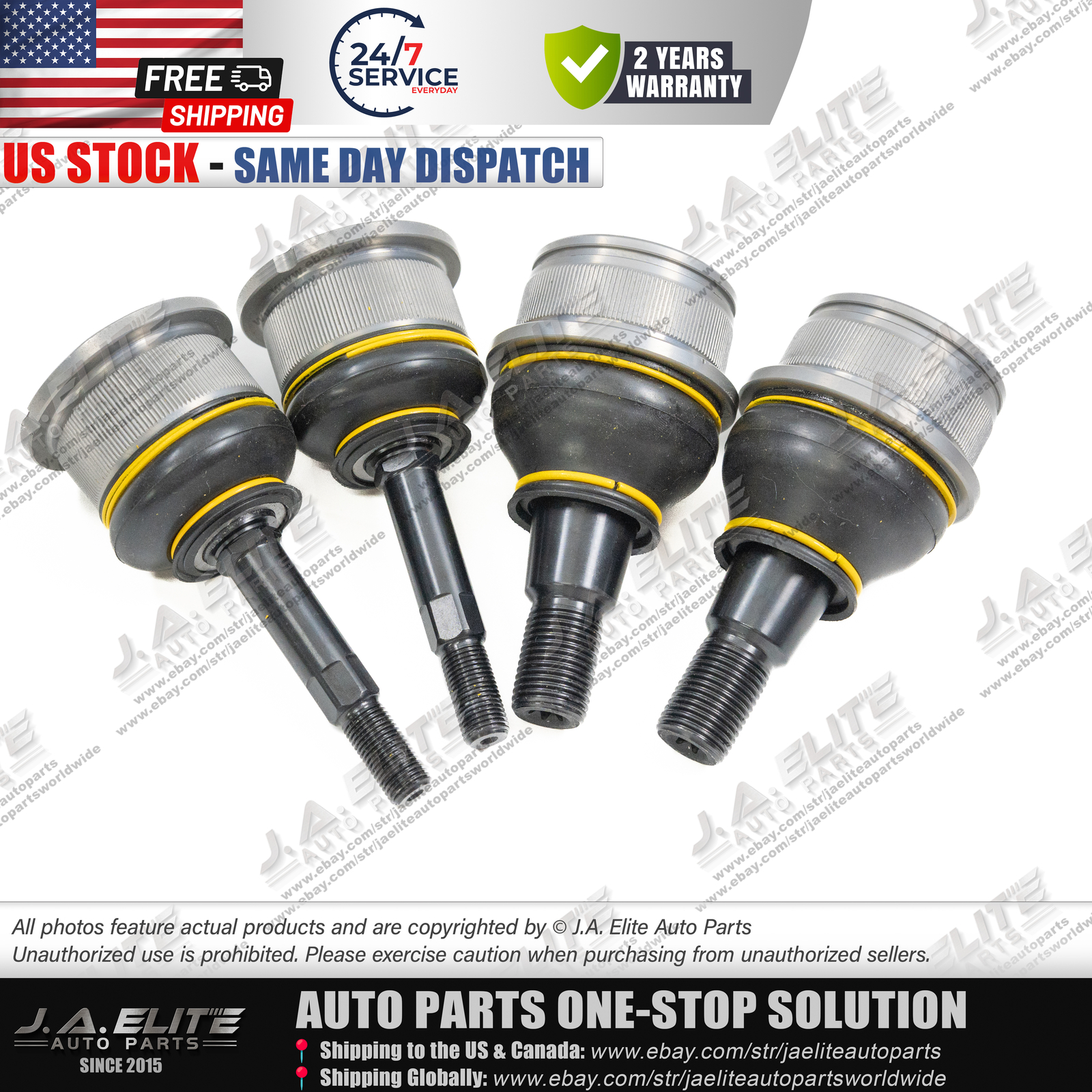 4pcs Front Knuckle Ball Joint for Rolls-Royce Phantom 31120414733,31216774835