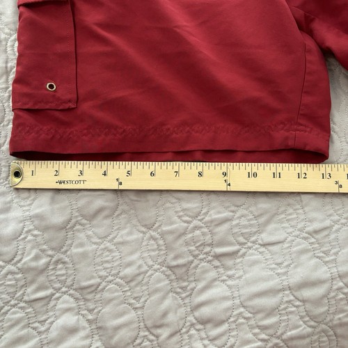 Croft & Barrow Cargo Shorts Men’s Large Red Swim Trunks Mesh Liner - Picture 12 of 12