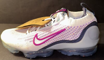 Nike Air VaporMax 2021 FK GS DB1550-107 | Sz 7Y / W 8.5 | New? Nike Air Vapormax 2021 FK GS Wolf Grey/Pink Glaze Size 7y  main image 3