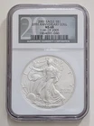 2001 AMERICAN 1 OUNCE SILVER EAGLE NGC MS68 20TH ANNIVERSARY SKU 1864091-046