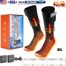 2025 Newest Upgraded 360  Heating Socks: Rechargeable 7500mAh Unisex Heated Gift