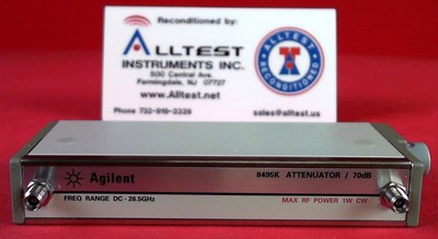 HP - Agilent - Keysight 8495K Step Attenuator, DC-26.5GHz, 0-70dB, 10dB step