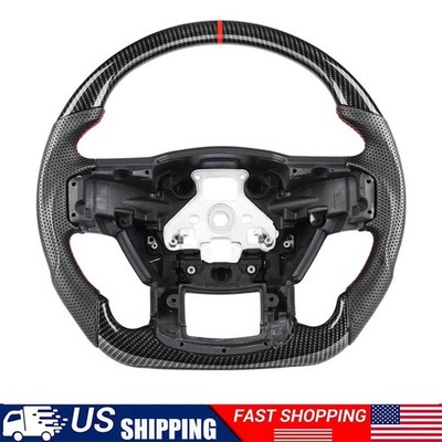 Hydro Dip Carbon Fiber Steering Wheel For Ford F-150 2015-2020 F-250 Super Duty