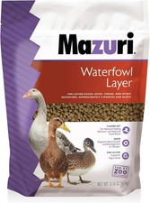 Mazuri Waterfowl Layer Food for Ducks  Geese  5 Pound Bag