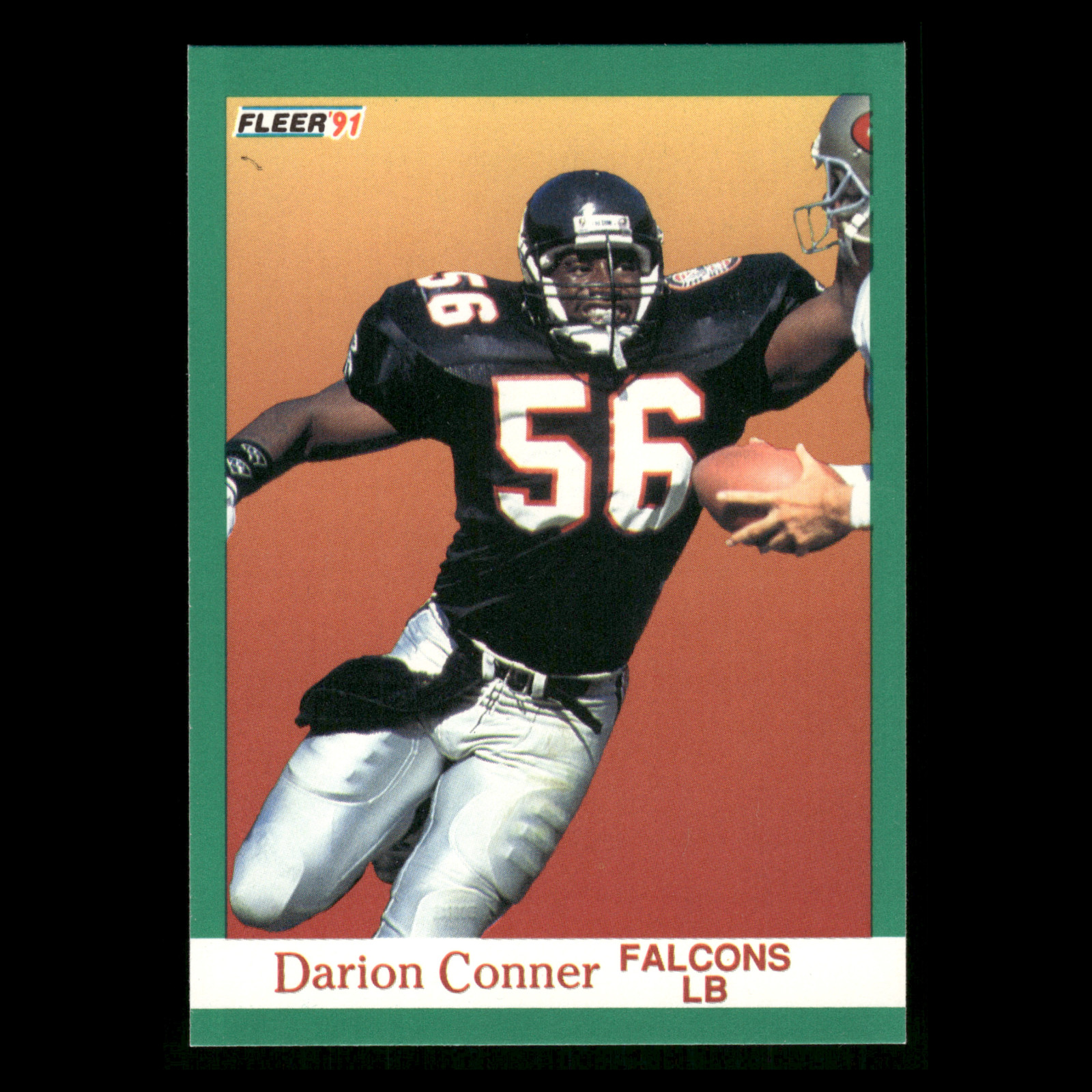 Darion Conner #199 1991 Fleer Atlanta Falcons Football Card NFL