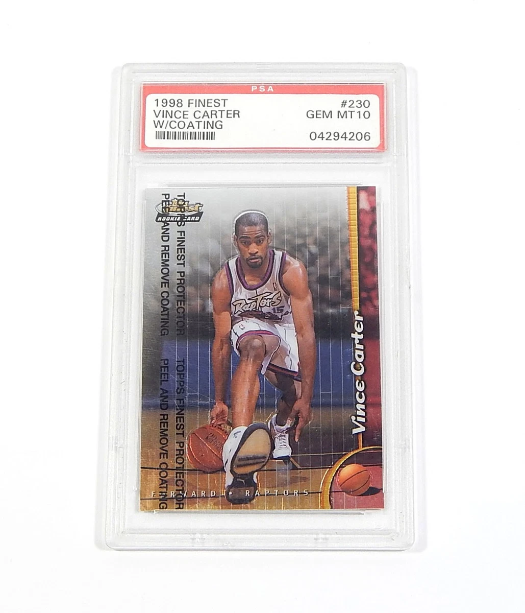 Vince Carter Basketball Grade 10 Rookie Sports Trading Cards