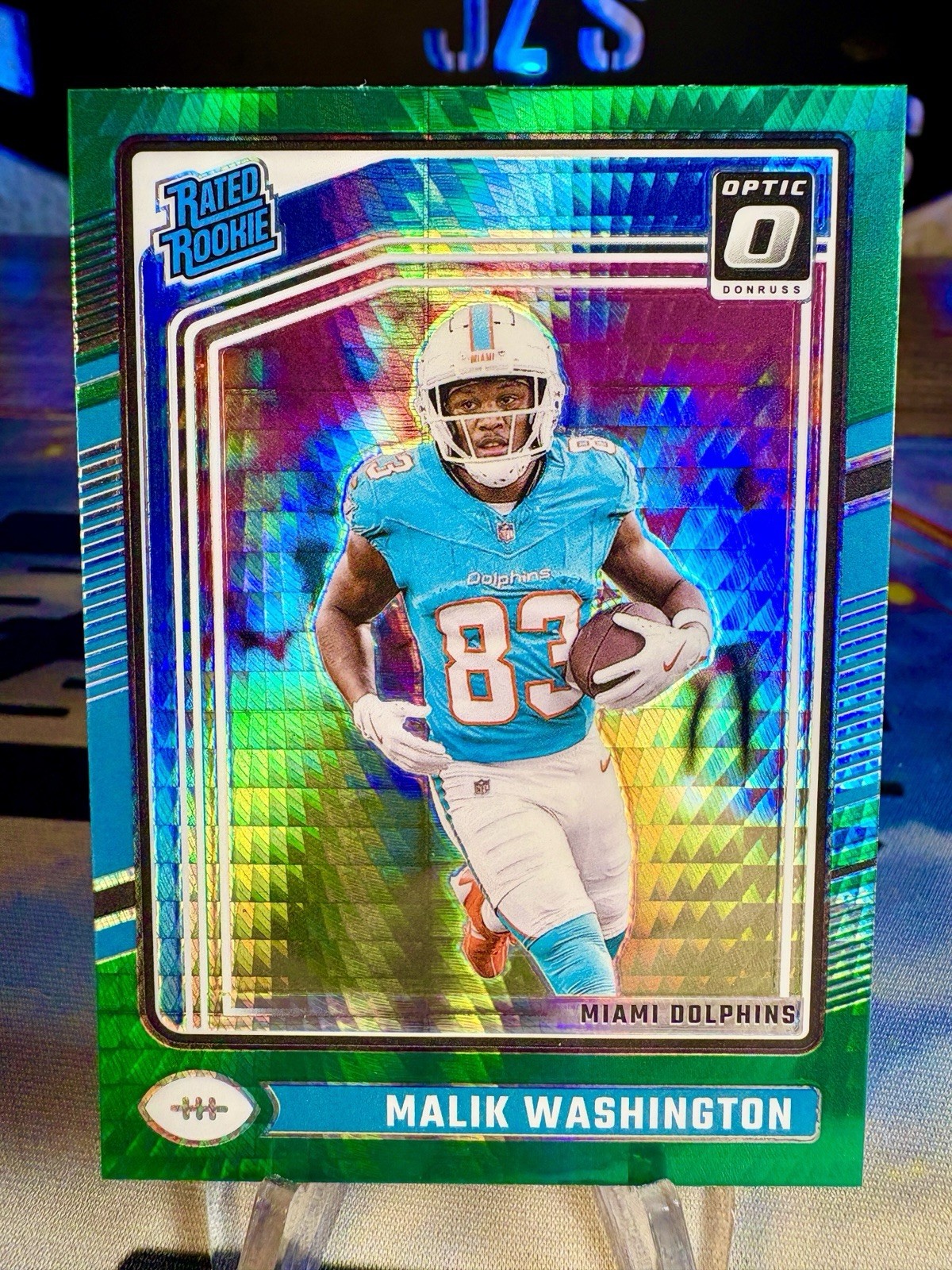 Malik Washington Panini Donruss Optic #272 Green Hyper
