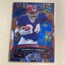 2025 TOPPS RESURGENCE THURMAN THOMAS BLUE AND ORANGE SPARKLE #10