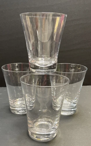4 Waterford Marquis Oversized 12oz Old Fashioned Crystal Glasses 4.75" tall -EUC