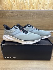 FootJoy Flex Men's Spikeless Golf Sneakers Mesh Low Top Lace-Up Gray Size 9