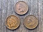 3 Indian Head Pennies 1907, 1906, 1907 — photo 1