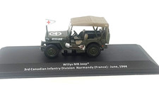 WILLYS MB JEEP 3rd CANADIEN INFANTERIE DIV.NORMANDE 1944 -  IXO / ATLAS  -  1/43