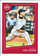 Yusei Kikuchi 2019 Panini Diamond Kings Red Frame Rookie #112 - Mariners RC