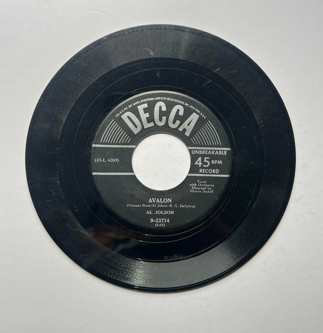 45 RPM Vinyl Records Al Jolson for sale | eBay