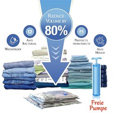 Vakuumbeutel Aufbewahrungsbeutel Kleidung Vacuum Vacuum Beutel + Freie Pumpe