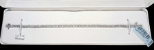NEW Kohls Sterling Silver 7 Diamond Tennis Bracelet 1 Ct. T.W. w/ Tags Gift Box
