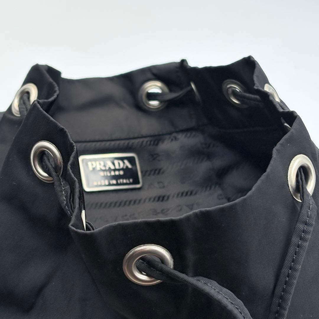 Good Condition PRADA Nylon Classic Mini Backpack Triangle Logo Black from japan thumbnail 8