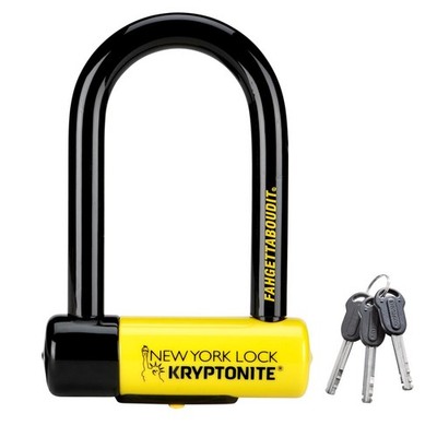 Kryptonite New York Fahgettaboudit U-Schloss, 8,3 cm x 15,3 cm, schwarz