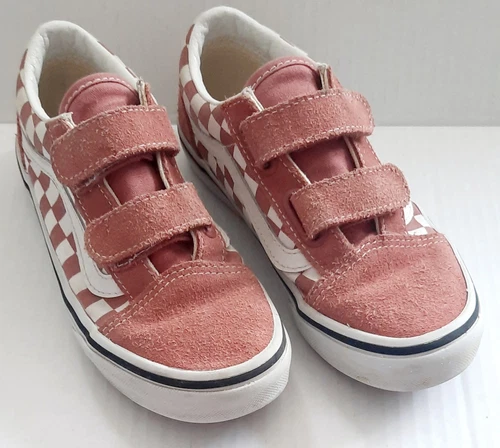 Vans Oldol Skoolhiera scacchier giov rosaere bianco polver taglia.5 eu31.5 1 UK13.