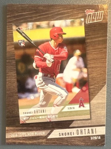 Shohei Ohtani 2019 Topps NOW 2018 Topps Now Review Card #tn-3 (8137)