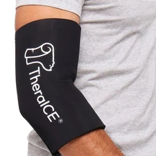 TheraICE Elbow Ice Pack Compression Sleeve for Injuries, Reusable Gel Cold Pa...