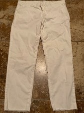 FRANK  EILEEN WHITE COTTON CROPPED PANTS  SIZE 8 
